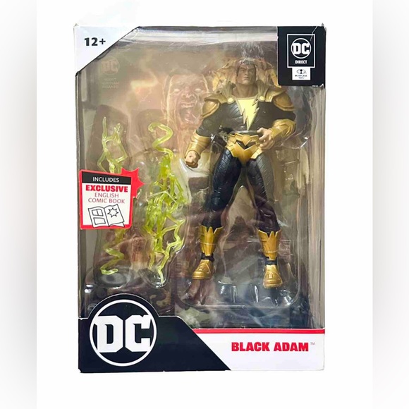 McFarlane Toys DC DIRECT Black Adam Action Figure Page Punchers - Picture 1 of 6